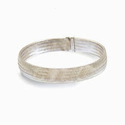 Mesh Gold Cuff in 18K White Gold, view 1