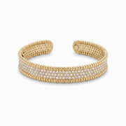 Pavé Diamond Cuff in 18K Yellow Gold, view 1