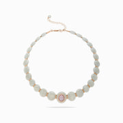 Mother-of-Pearl Beaded Necklace in 18K Rose Gold, view 1