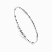 Slim Diamond Bracelet in 18K White Gold, view 1