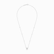 Butterfly Pendant Necklace in 18K White Gold, view 1