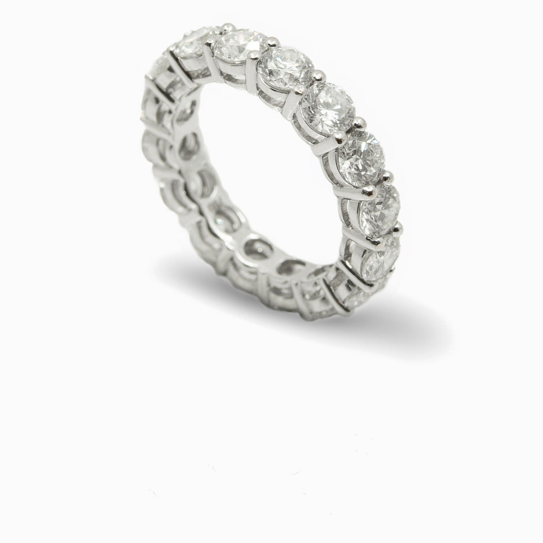 Diamond Eternity Ring in 18K White Gold, view 1