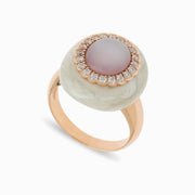 Mother-of-Pearl Ring in 18K Rose Gold, view 1