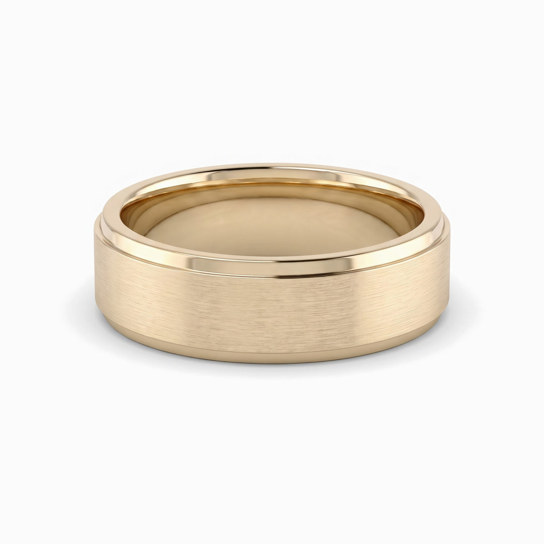 Wedding Band for Him V, 18K Yellow Gold, view 2