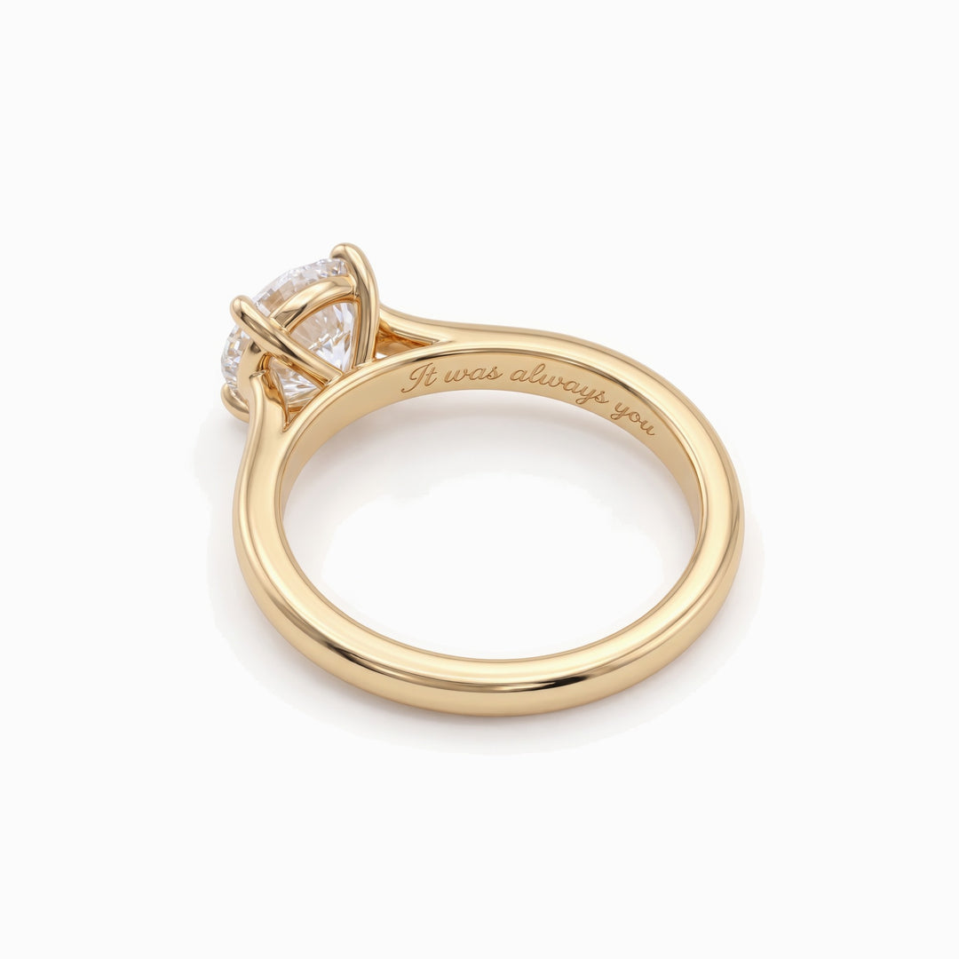 The Amélie Solitaire Engagement Ring, view 3