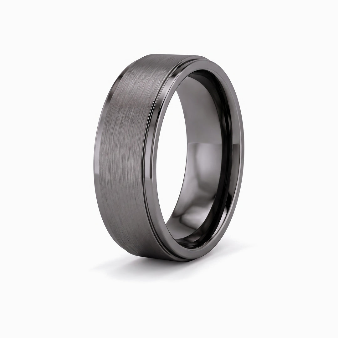 Wedding Band for Him V, Black Rhodium, view 8