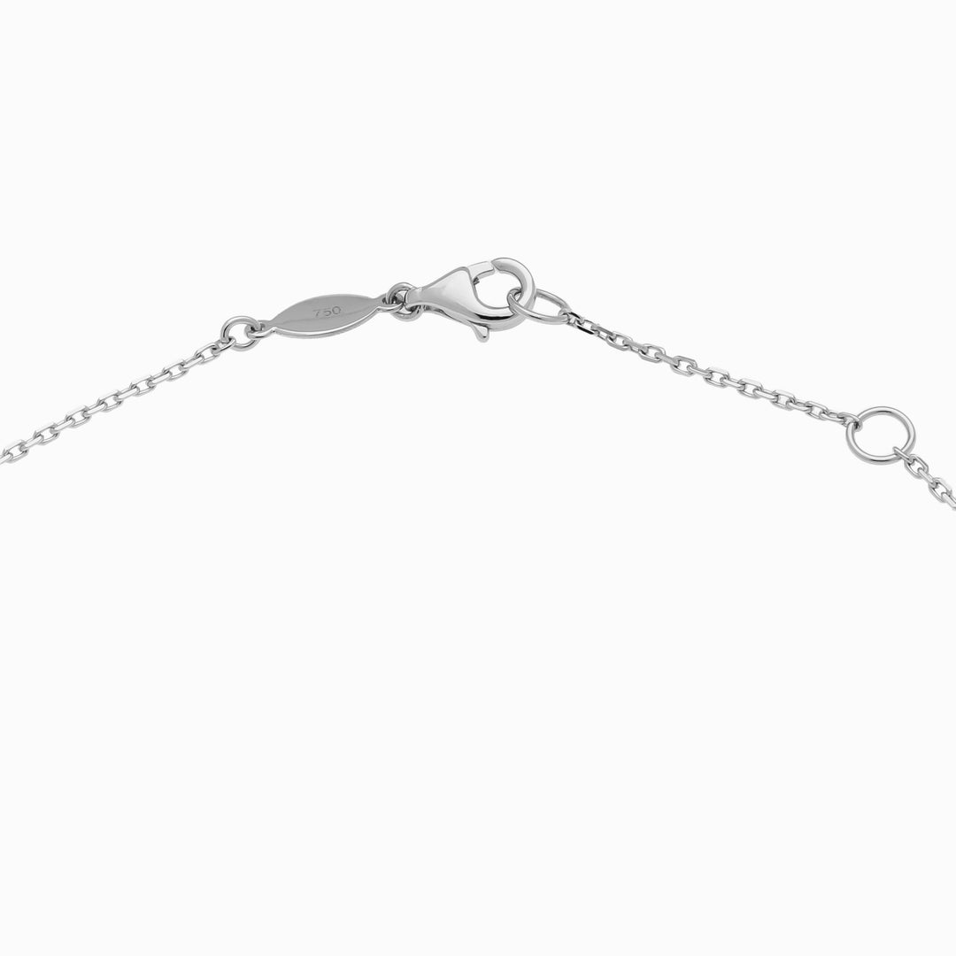Butterfly Pendant Necklace in 18K White Gold