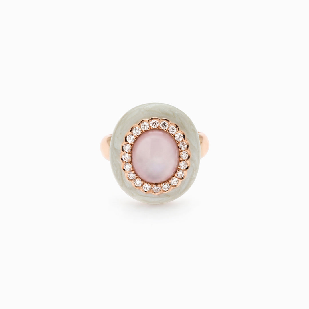Mother-of-Pearl Ring in 18K Rose Gold