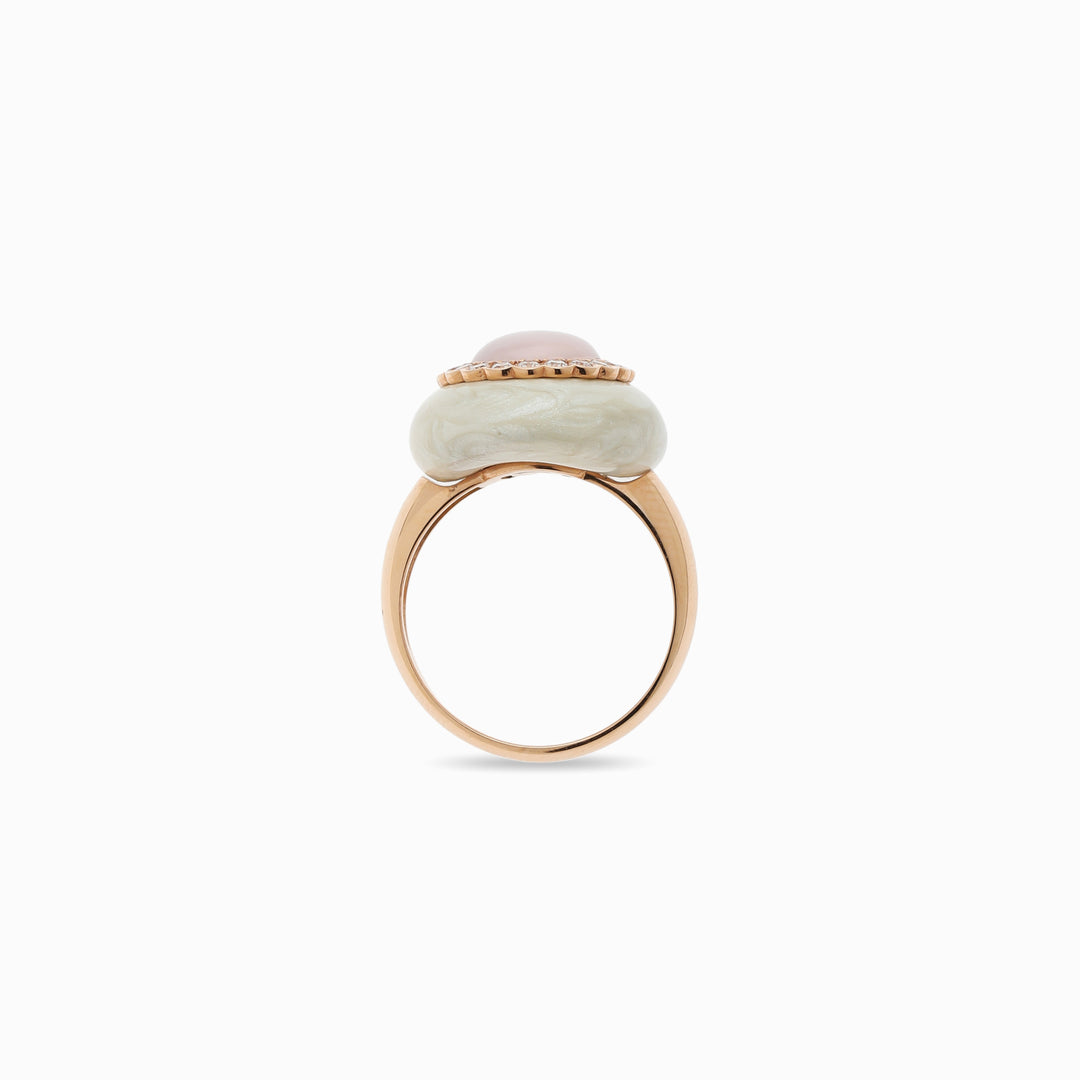 Mother-of-Pearl Ring in 18K Rose Gold