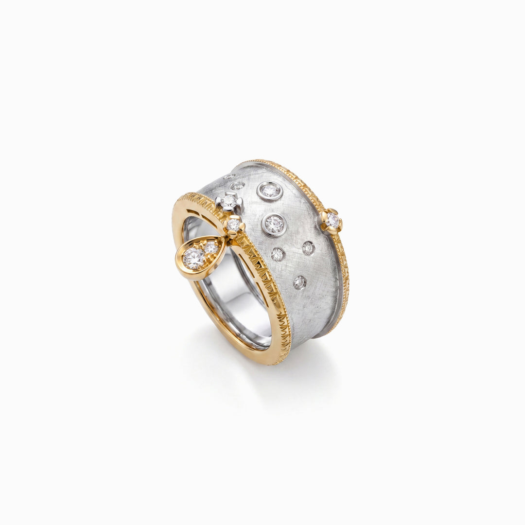 Two-Tone Diamond Ring in 18K Two-Tone Gold