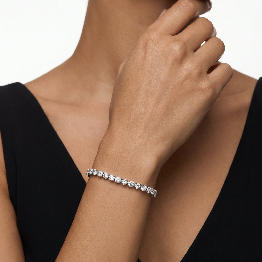 Diamond Tennis Bracelet in 18K White Gold
