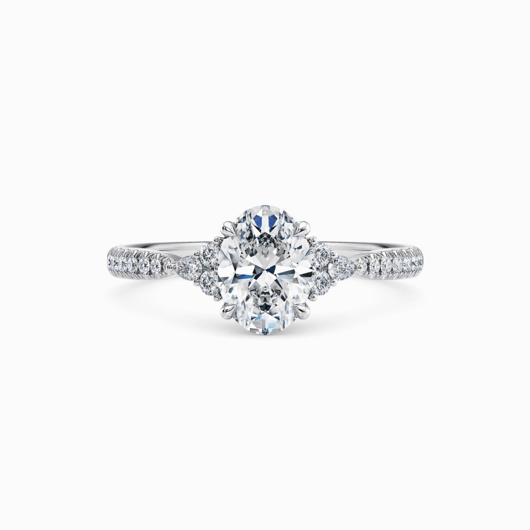 The Delphine Trilogy Engagement Ring — view 1