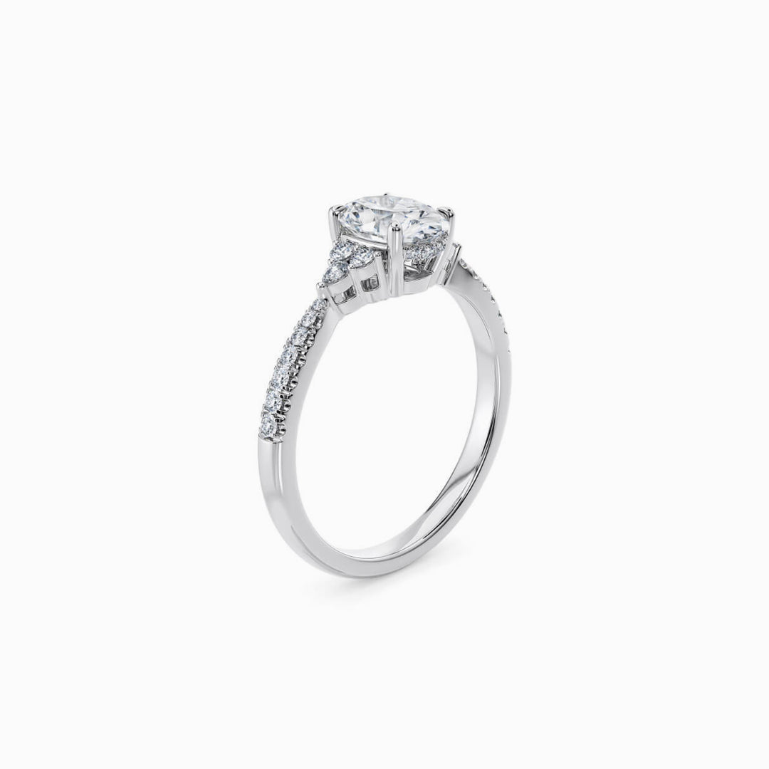 The Delphine Trilogy Engagement Ring — view 2