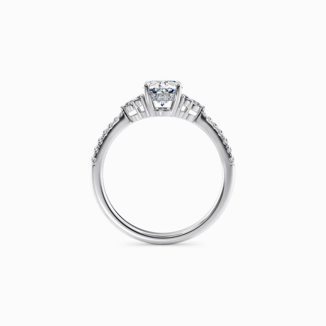 The Delphine Trilogy Engagement Ring — view 3