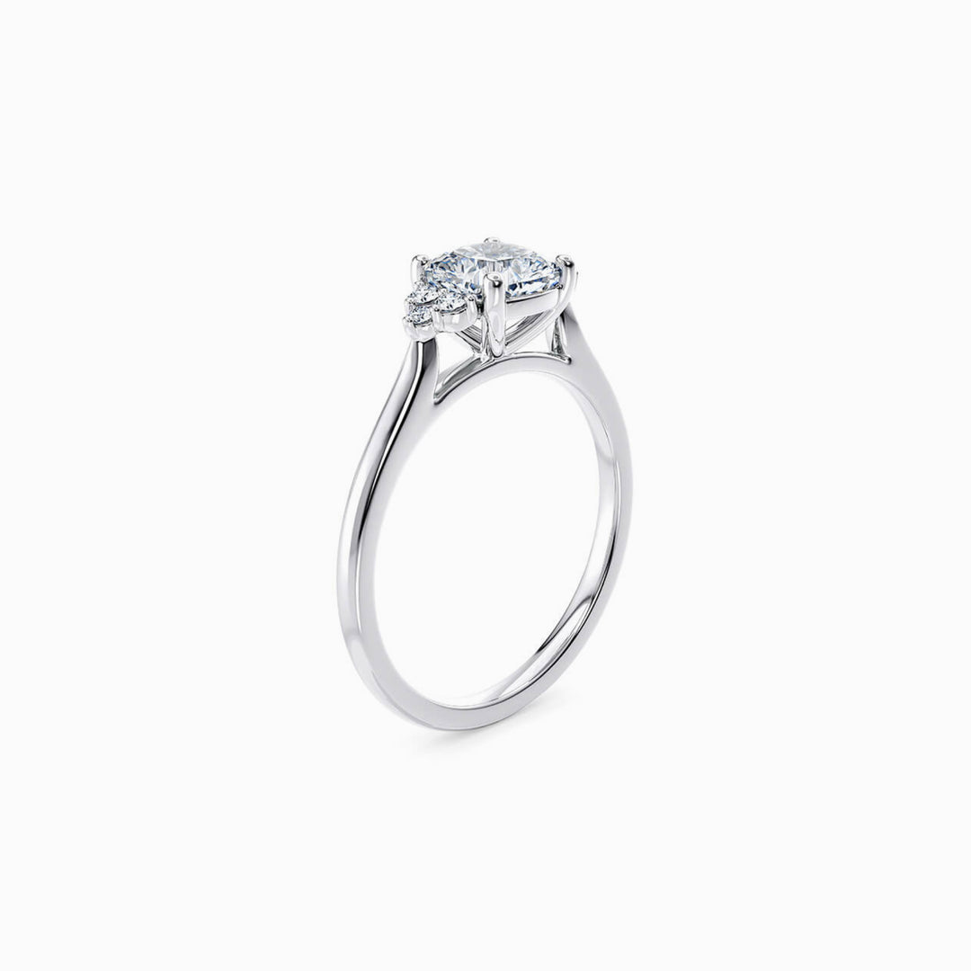 The Gatsby Trilogy Engagement Ring — view 2