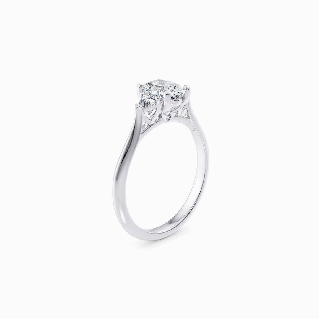 The Trinity Trilogy Engagement Ring — view 2