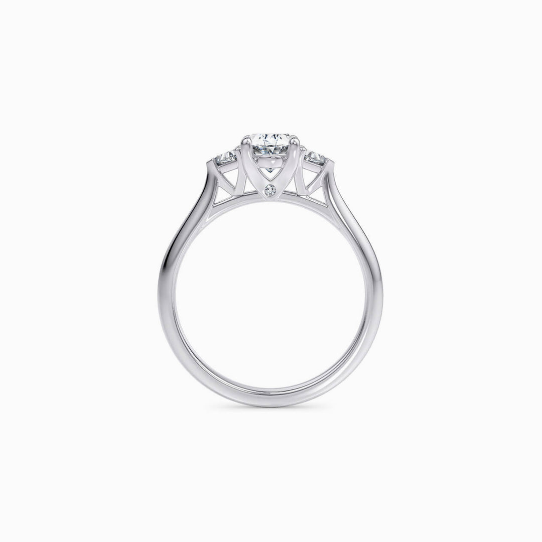 The Trinity Trilogy Engagement Ring — view 3